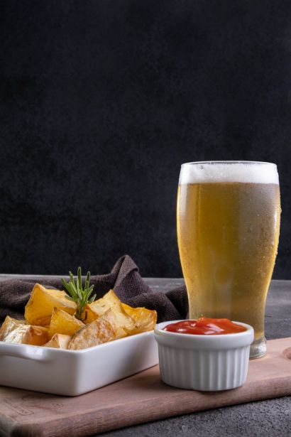 beer and snacks